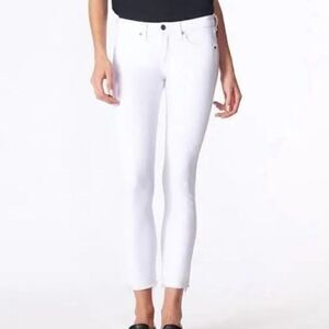 Veronica Beard Brooke 8.5” Skinny White Jeans Size 27